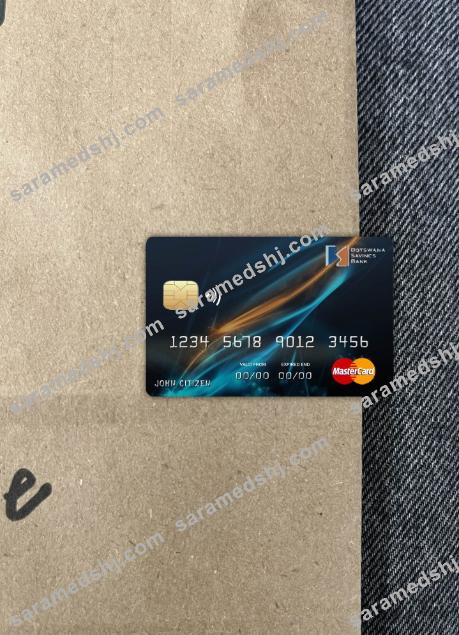 Botswana Savings bank mastercard photolook front
